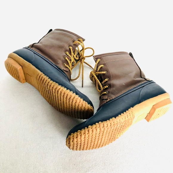 LEATHER WOMENS DUCK BOOTS SIZE 11 - Picture 2 of 9